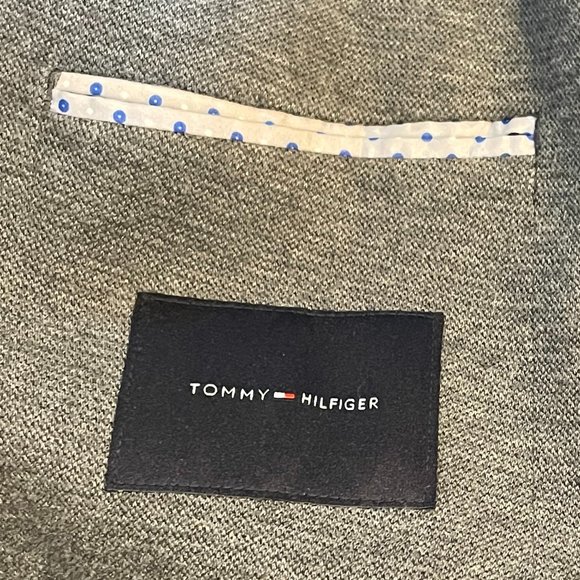 Tommy Hilfiger Grey Unstructured Blazer - Large - Picture 4 of 4